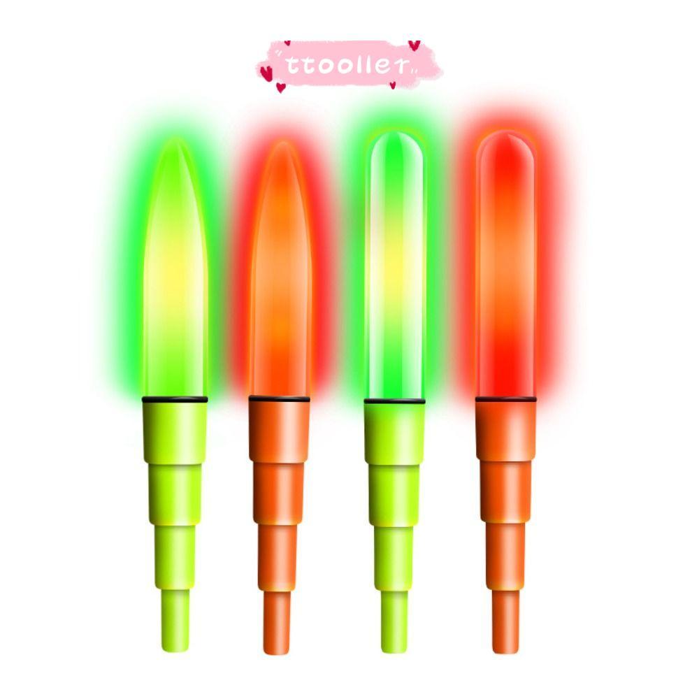 TTOOLLER 1 Đèn LED Phao Câu Cá, Cảm Ứng Siêu Sáng Câu Cá Phao Ánh Sáng, Dạ Quang Nóng Phao Câu Cá Ba