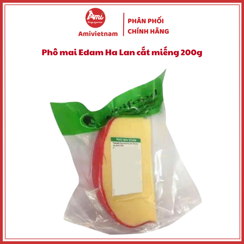 Phô Mai Edam Hà Lan Cắt Miếng 200g đặc sản nổi tiếng của Hà Lan