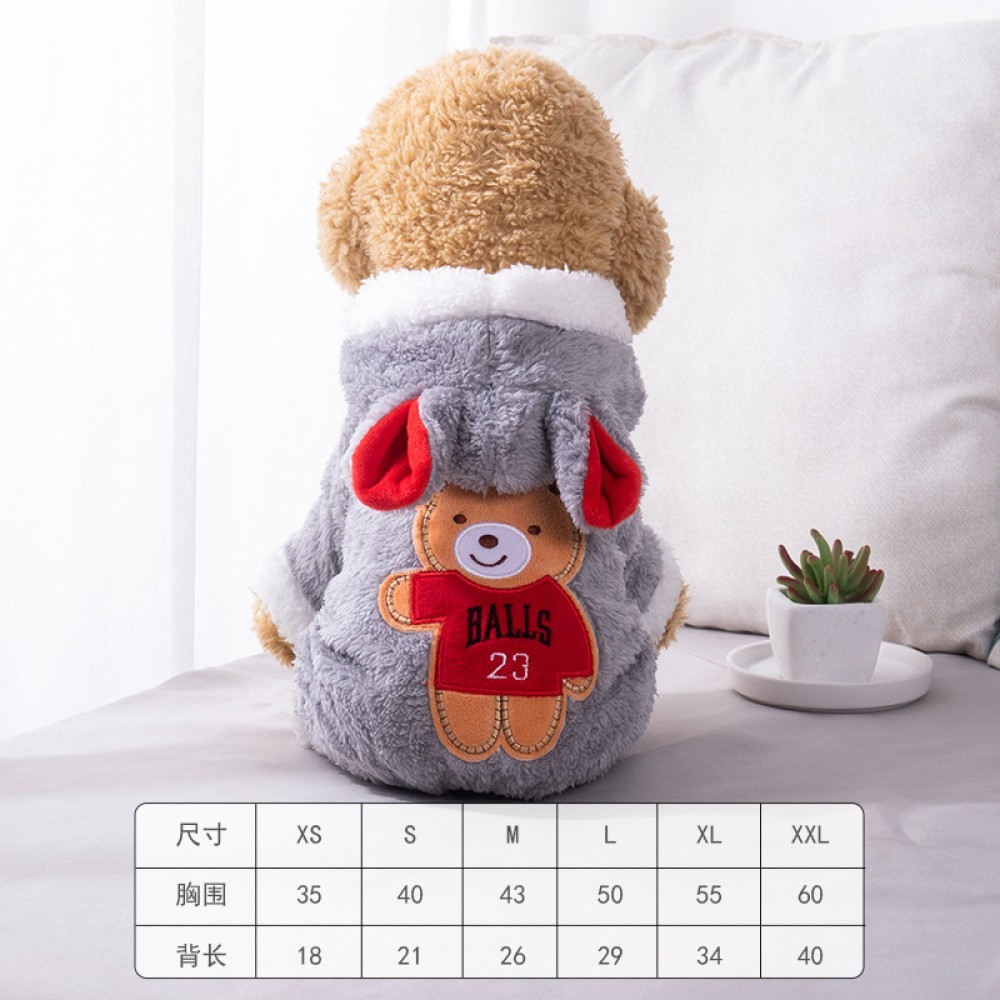 Quần áo lông cừu san hô cho thú cưng Trang phục cho thú cưng Thiết kế nai sừng tấm Cửa hàng GT M Nhà