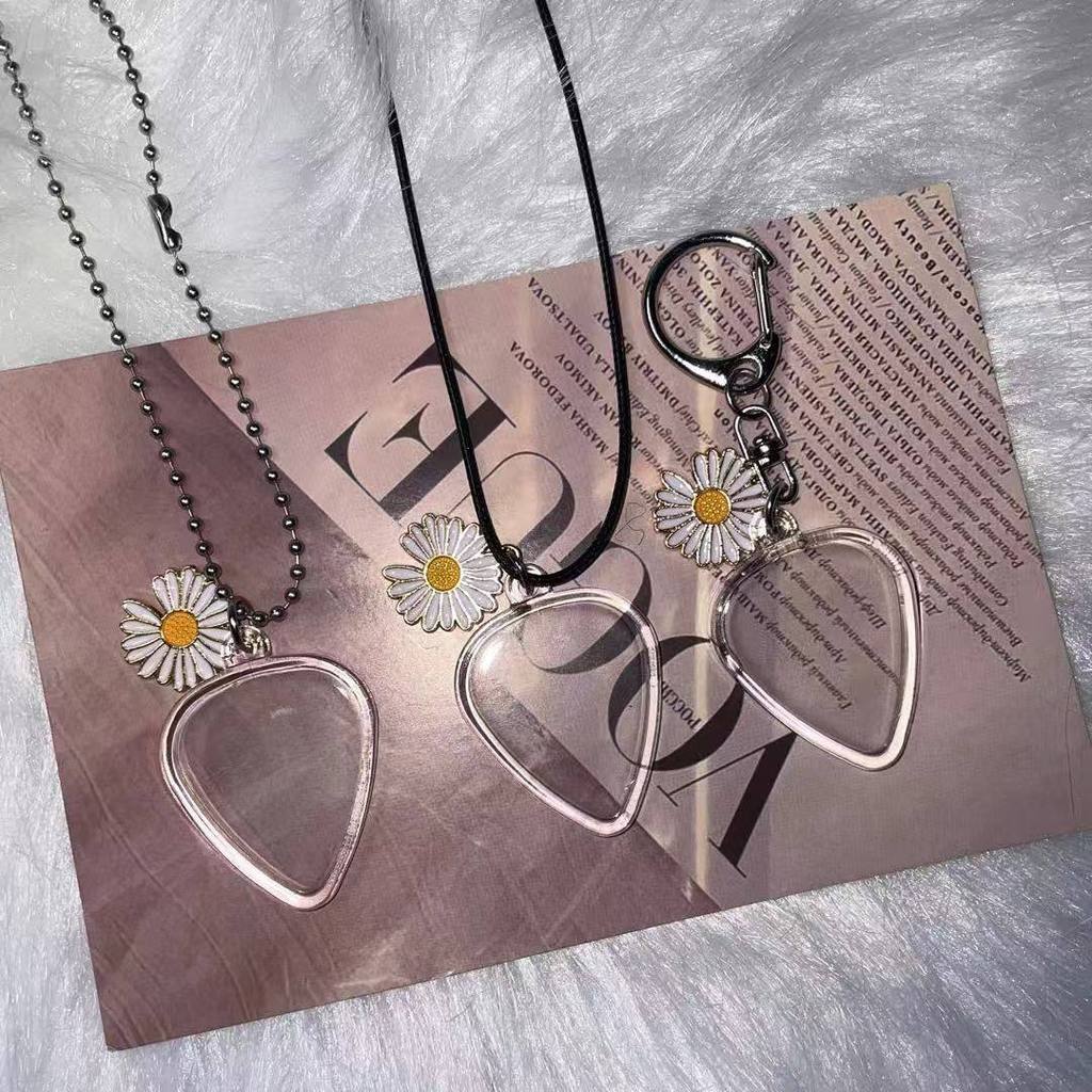 GD GD GD Daisy Pick Hộp Bảo Quản Đàn Guitar Buổi Hòa Nhạc Chọn Hộp Bảo Quản Vòng Cổ Móc Khóa Bộ Sưu 