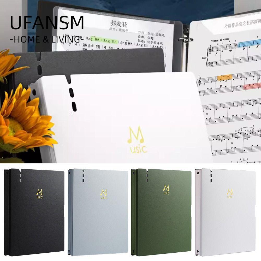 ULASM Guitar Sheet Music Book Folder, A4 Loose-leaf Music Score Folder, Dung tích lớn 40 trang với c