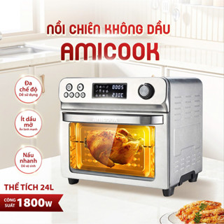 (Xả Hàng 50%) Nồi Chiên Không Dầu 24L Dạng Lò AMICOOK Bảo Hành 12 Tháng