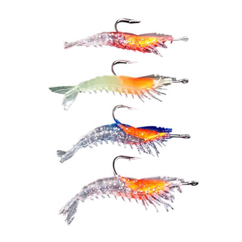 Mồi Câu Tôm Dạ Quang 6cm, 3g each - Phù hợp Câu Cá Bass và Cá Biển tại Việt Nam
