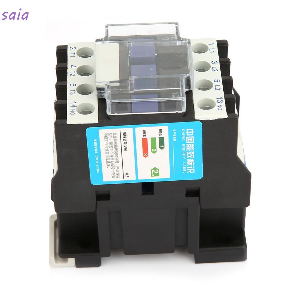 SAIA AC Contactor, CJX2-1210 12A Contactor, Rail Mount 24V / 36V / 48V / 110V / 220V / 380V AC CJX2-