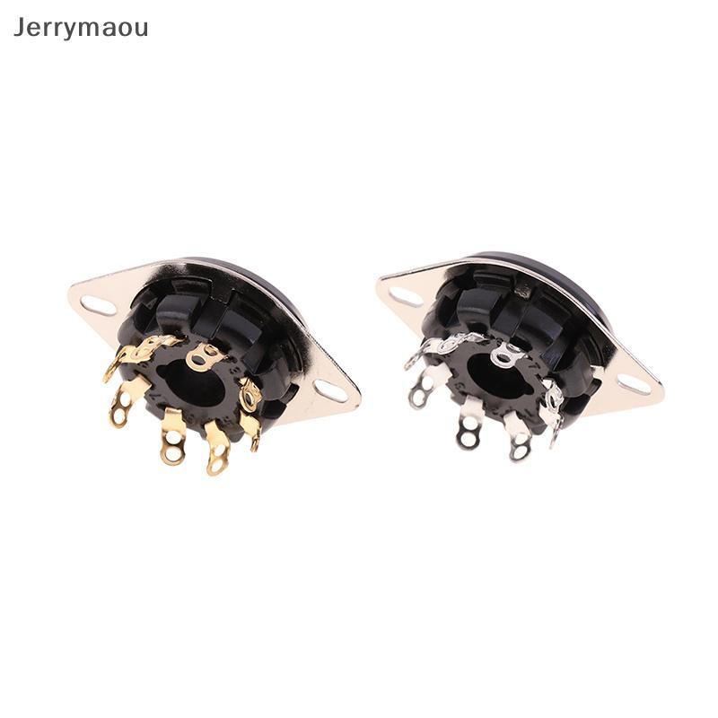 [JRY] 1Pc 8Pin Bakelite Tube Soet Base S8WPF Bakelite mạ vàng cho KT88 6550 6SN7 EL34 Bộ khuếch đại 