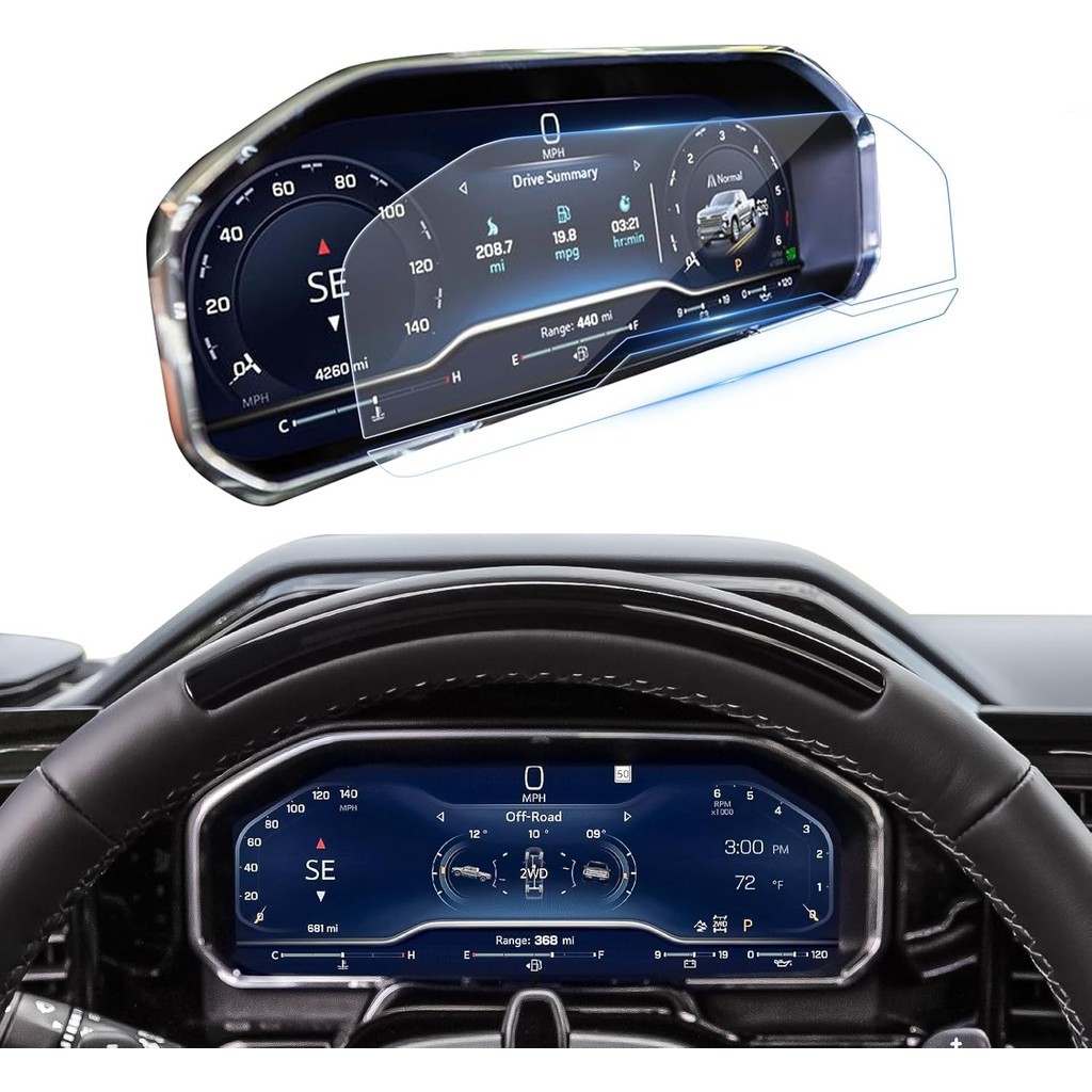 Cho Suburban Tahoe Yukon Bảng Điều Khiển Bảo Vệ Màn Hình Cho 2022-2024 2025 Chevy Silverado / GMC Si