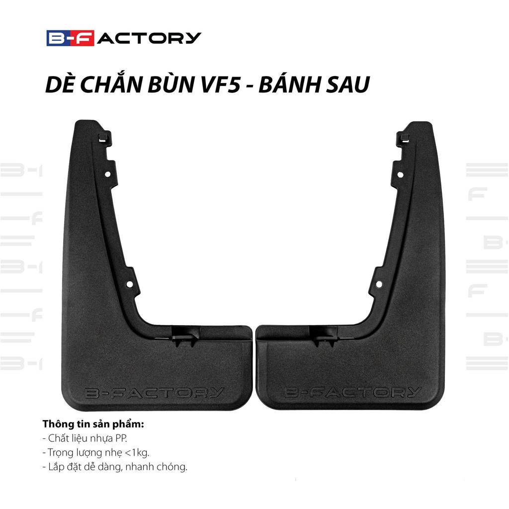 B-FACTORY Chắn Bùn VF5 Dè Chắn Bùn Xe VinFast VF5 Chính Hãng Loại Dày Tự Lắp Trước Sau Chất Liệu Nhựa PP Cao Cấp 3