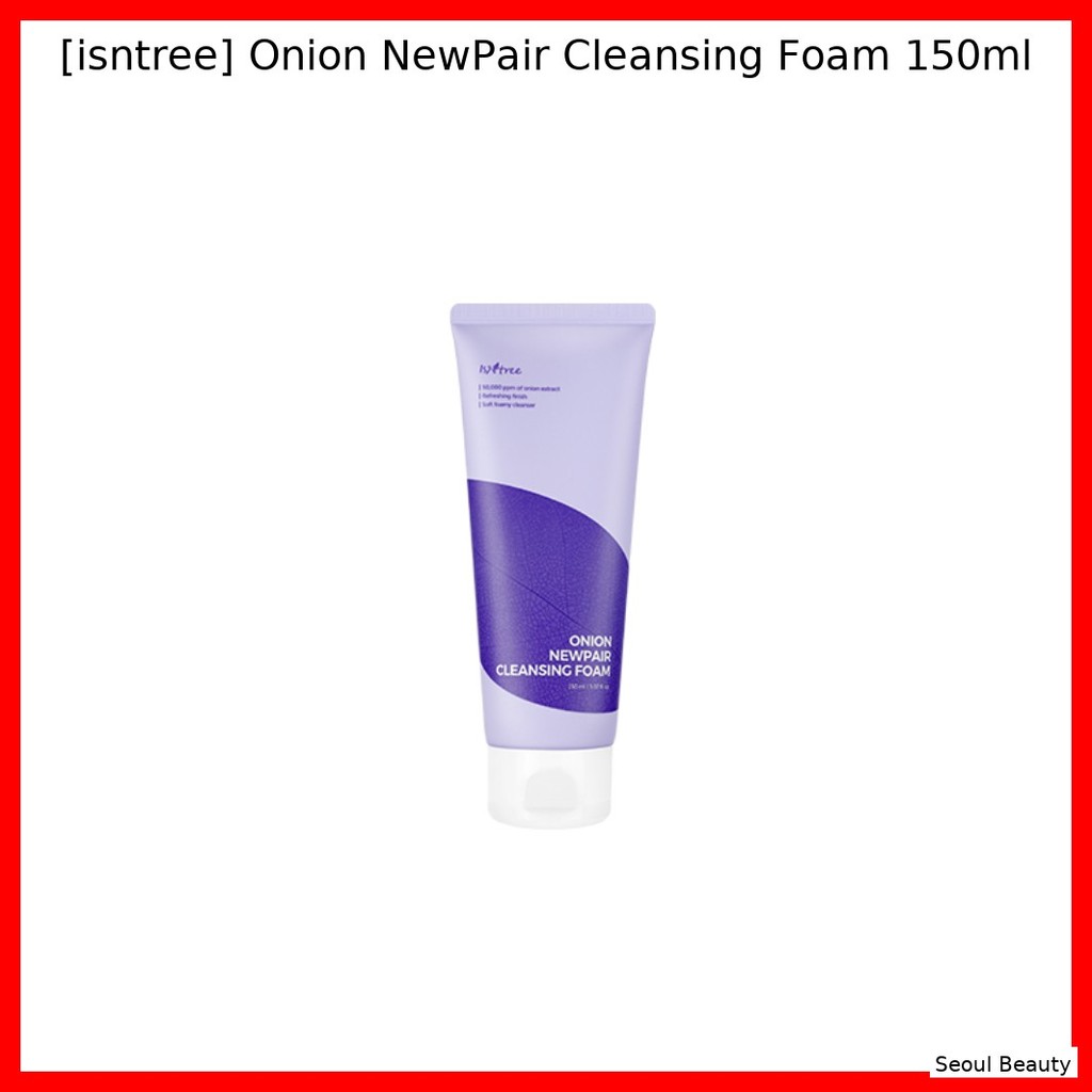 ISNTREE [istree] Bọt rửa mặt Onion NewPair 150ml / Bọt làm sạch Hàn Quốc / Độ tinh khiết & trong suố