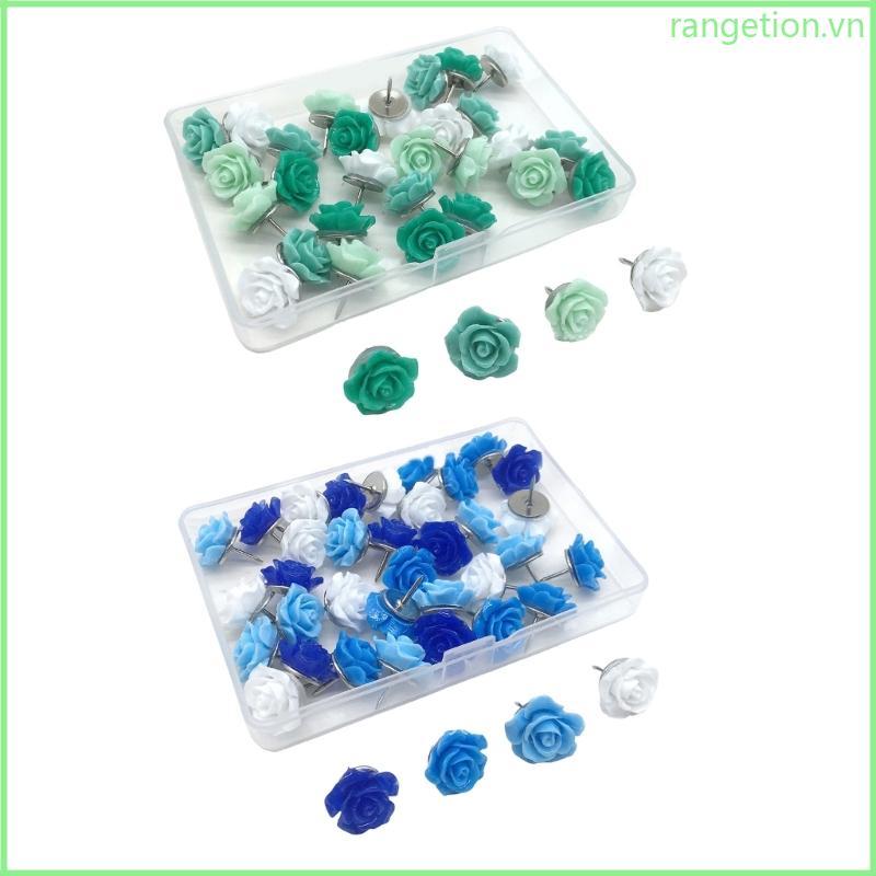 RAN Push Pins cho Cork Board Hoa Thumb Tacks cho Wall Bulletin Board Bản đồ du lịch