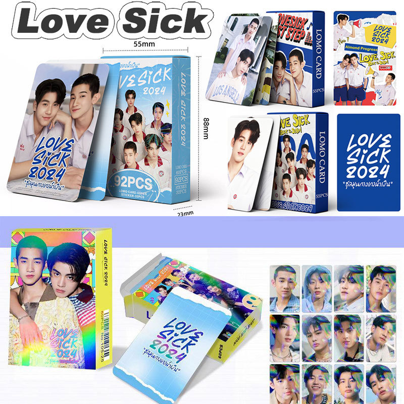 Love Sick Photocards LOMO Card Pun và No Love SickThai Phim Truyền Hình Album Thần Tượng Sưu Tập Lưu