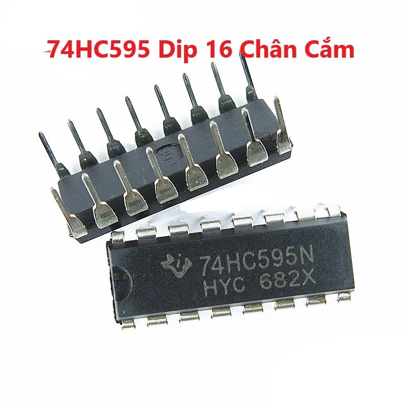 74HC595 Dip 16 Chân Cắm HC595 74595