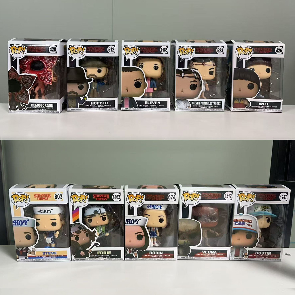 Stranger Things POP Little 11 Piranha Dustin Steve Eddie Hình Mẫu Trang Trí Búp Bê Hàng Hóa