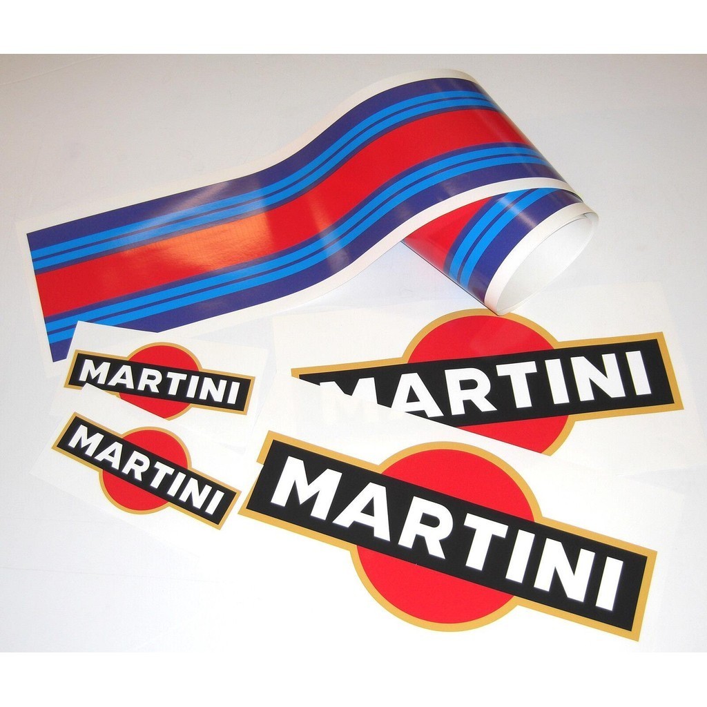 Cho 1 Bộ MARTINI LE MANS sọc ĐẦY ĐỦ XE LẠNH Miếng Dán Bộ decal porsche tvrauto Phần Trang Trí Xe Hơi