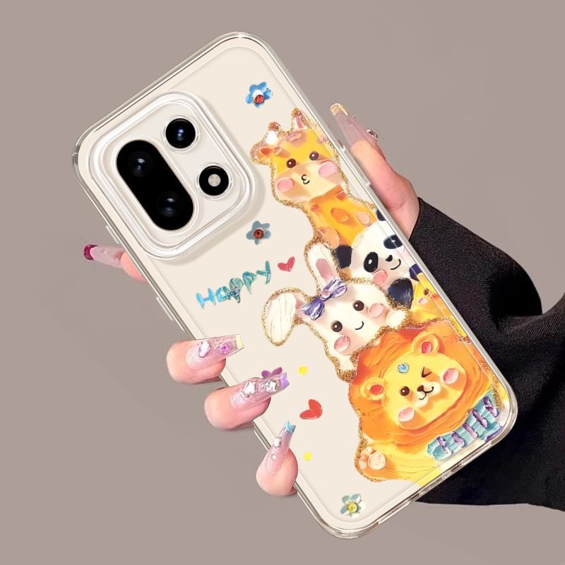 Công Viên Động Vật Thích Hợp OnePlus 15 Ốp Lưng Điện Thoại Phong Cách Mới 1Plus 13T Trong Suốt Chống