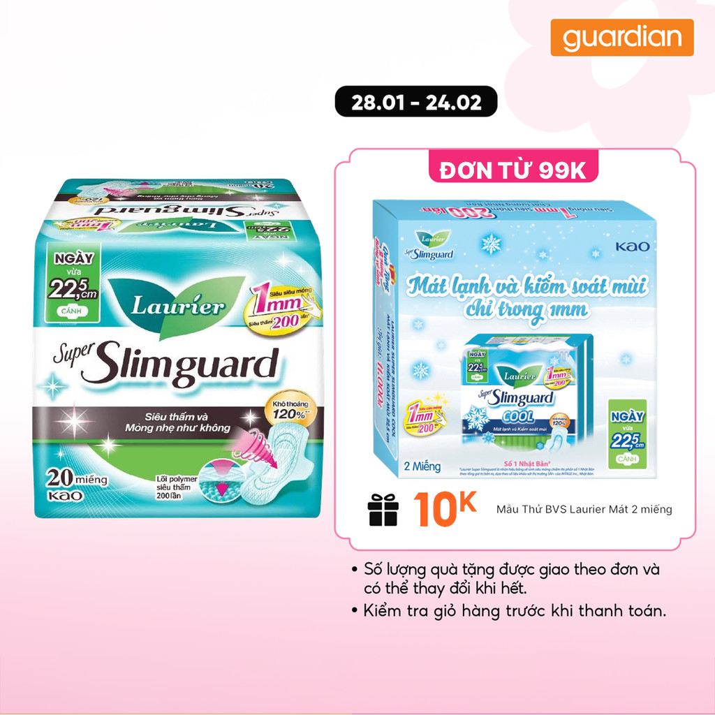 Băng Vệ Sinh Siêu Mỏng 22,5Cm Laurier 20 Miếng