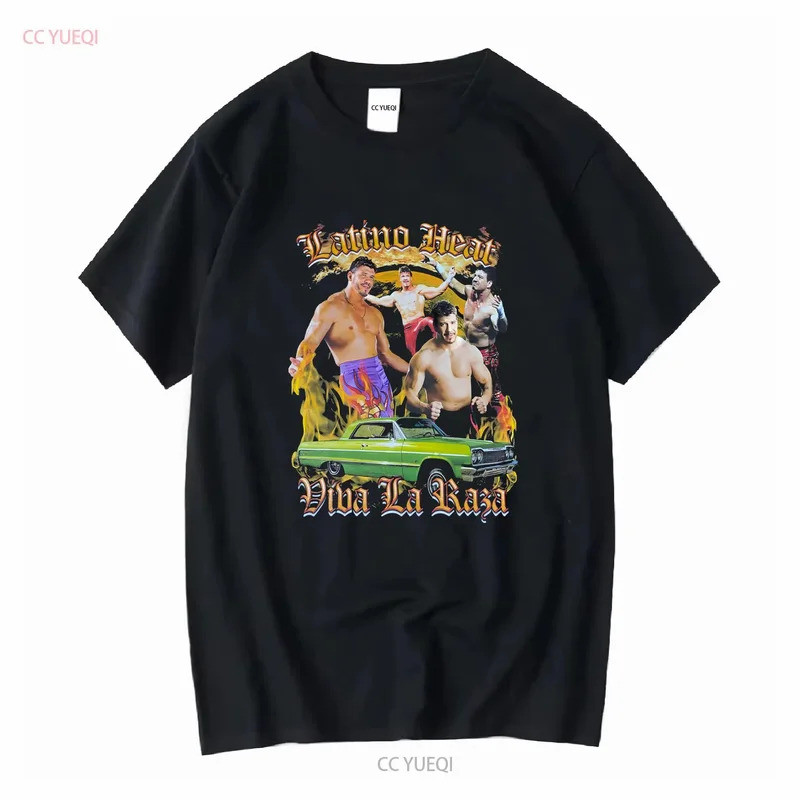 Eddie Guerrero Viva La Raza TE2710 Áo Thun Vintage Thời Trang Quần Áo Thiết Kế Đồ Họa Thoải Mái Hơi 