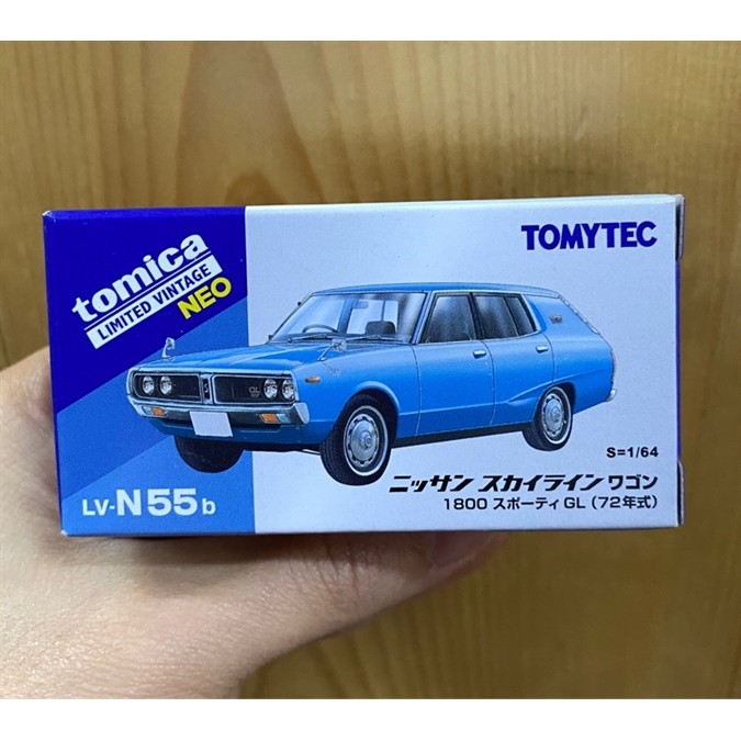 Tomytec LV-N55b Nissan Skyline Wagon 1800 Sporty GL Blue 72