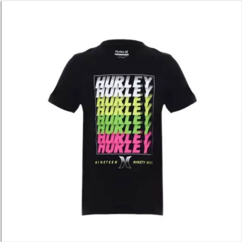 Hurley Stack Em Up Kids Tee Black Original