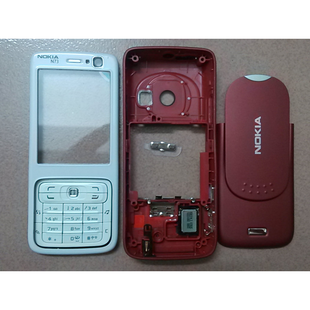 Thích hợp cho Nokia N73 Vỏ Điện Thoại Di Động Mặt Trước Tấm Giữa Phía Sau Nắp Màn Hình Cảm Ứng Khung