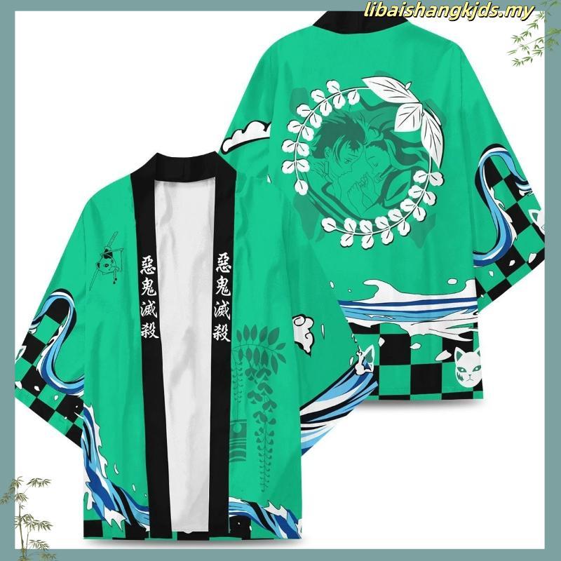 Anime Demon Slayer Agatsuma Zenitsu Kamado Tanjirou Kisatsutai Cosplay Costum e Áo Đồng Phục Áo Sơ M