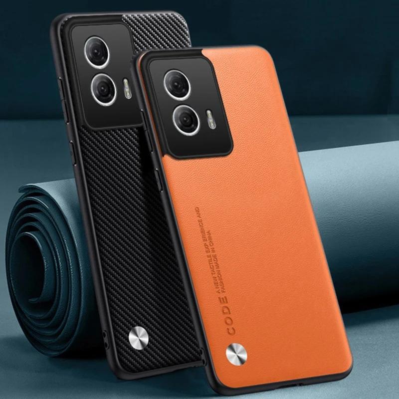Ốp Da PU Sang Trọng Cho Motorola Moto G85 Ốp Lưng Silicon Mờ Bảo Vệ Toàn Diện Ốp lưng Cho Motorola S