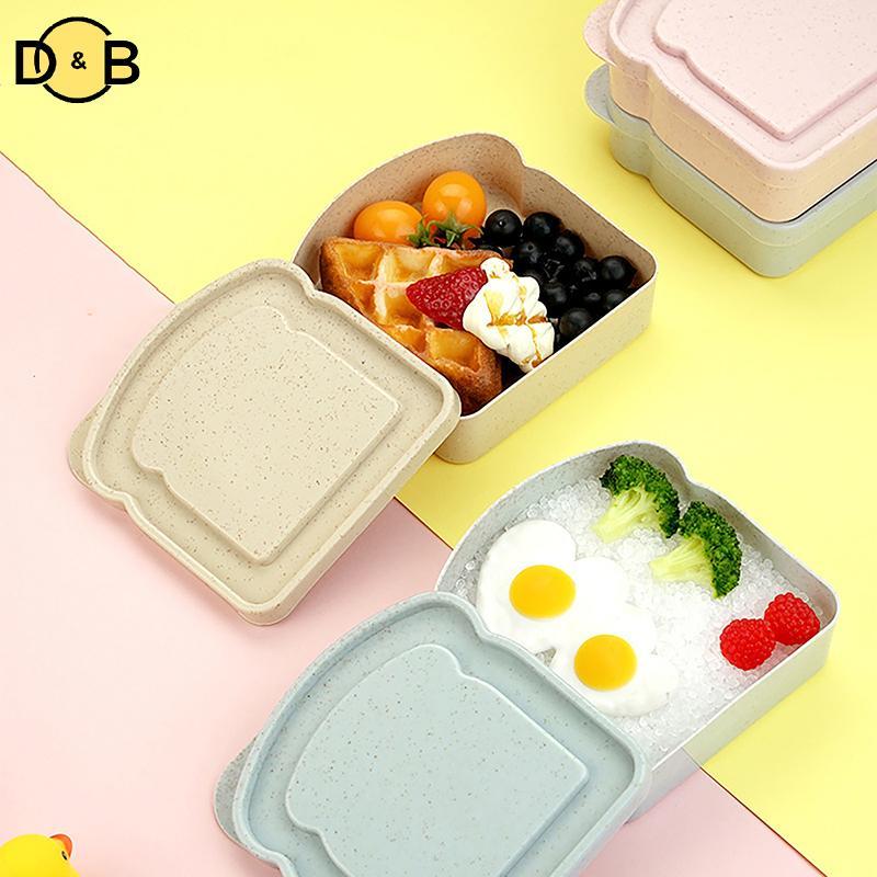 [DB] Lunch Toast Sandwich Carrying Box Multi Color Large Capacity Office Worker Plastic Bento Case E