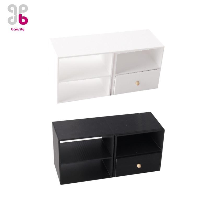 [Baosity] 1 / 12 Tủ Bảo Quản Nhà Búp Bê Micro Scene Prop Bộ Sưu Tập Hiện Đại Như Thật Tủ Thu Nhỏ Nội