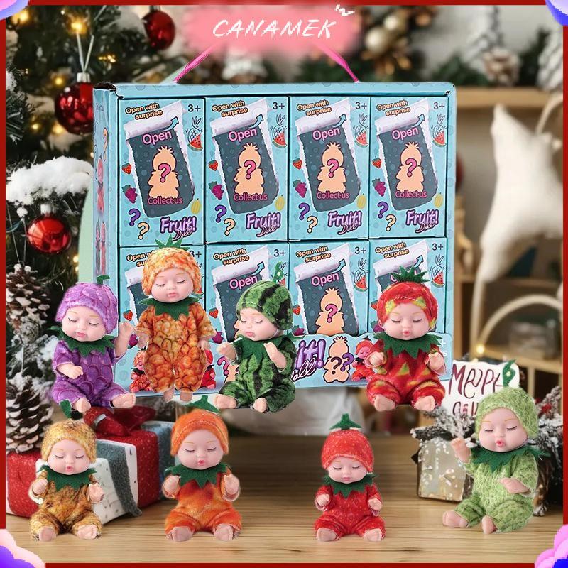 CANAMEK 1 Búp Bê Tái Sinh Ngủ Dễ Thương, Búp Bê Tái Sinh Mini Búp Bê PVC Búp Bê Bé Gái Và Trẻ Em Đồ 