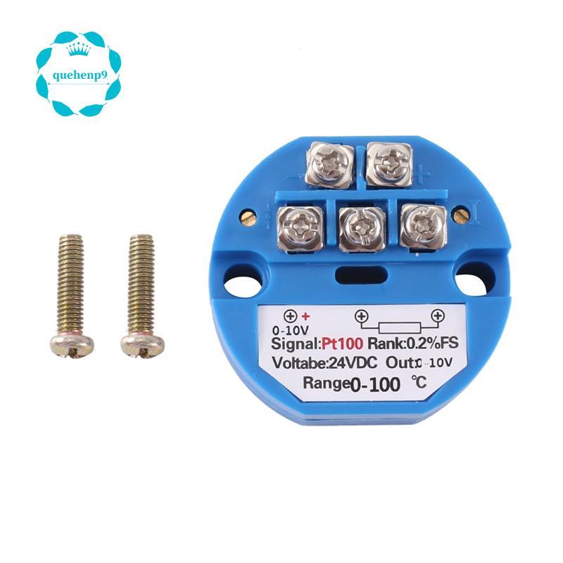 PT100 Loại sang 0-10V 0-100 độ RTD Đầu vào 0-10 một đầu ra DC24V Bộ phát nhiệt độ chịu nhiệt