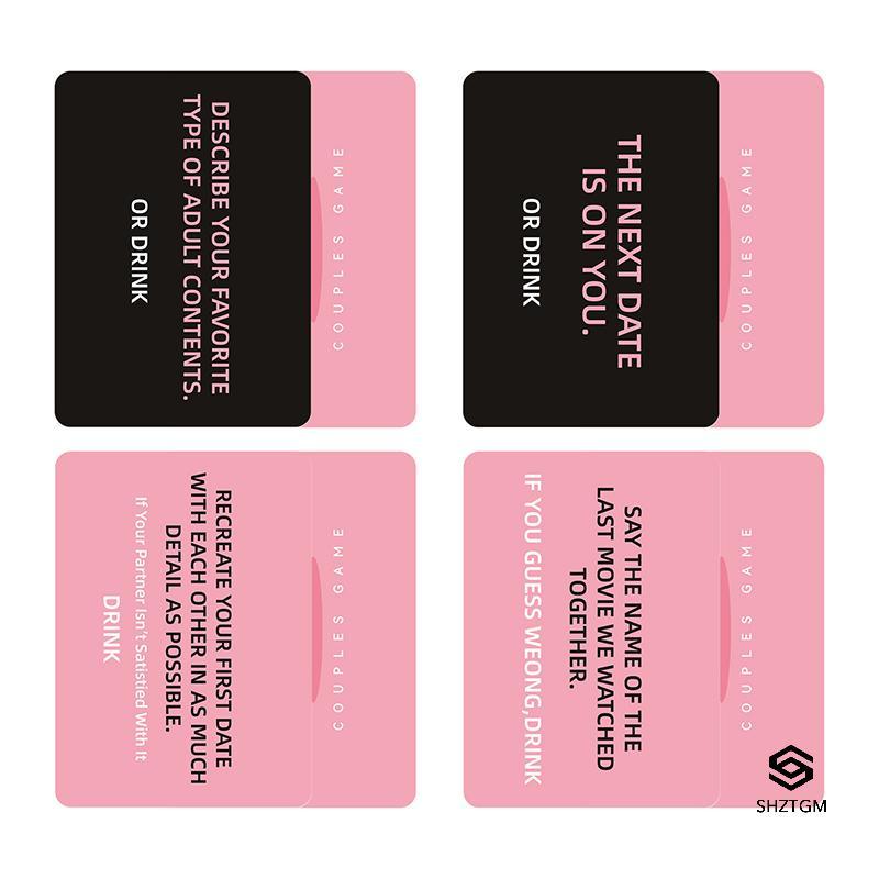 [SHZTGM] Những người yêu say rượu - Trò chơi cặp đôi Trò chơi bài cho đêm hẹn hò, 50 thẻ trò chơi, V