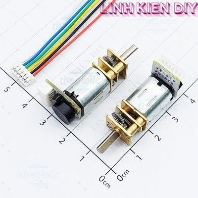 GA12-N20 Động Cơ Giảm Tốc Có Encoder 6VDC, 100 rpm, Trục 3mm Linh Kiện DIY