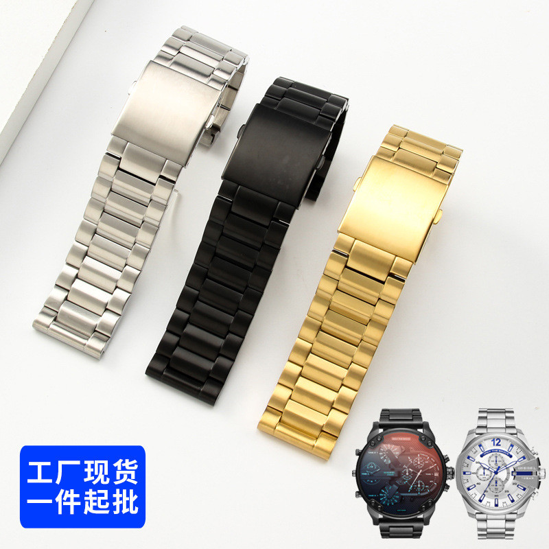 Thích Hợp Cho Diesel Diesel Nam Mặt Số Lớn DZ7395 DZ7370 Bảy Thứ Sáu Năm Kích Thước Lớn Dây Thép Khô