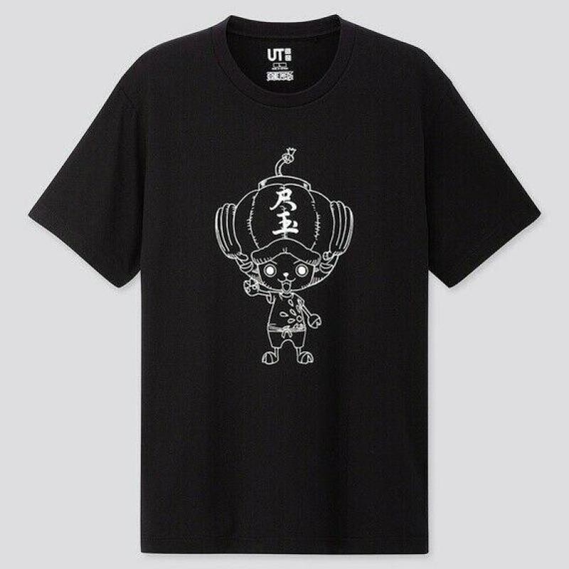 MỚI Uniqlo One Luffy Piece Stampede Áo Sơ Mi Đồ Họa UT Đen 422160