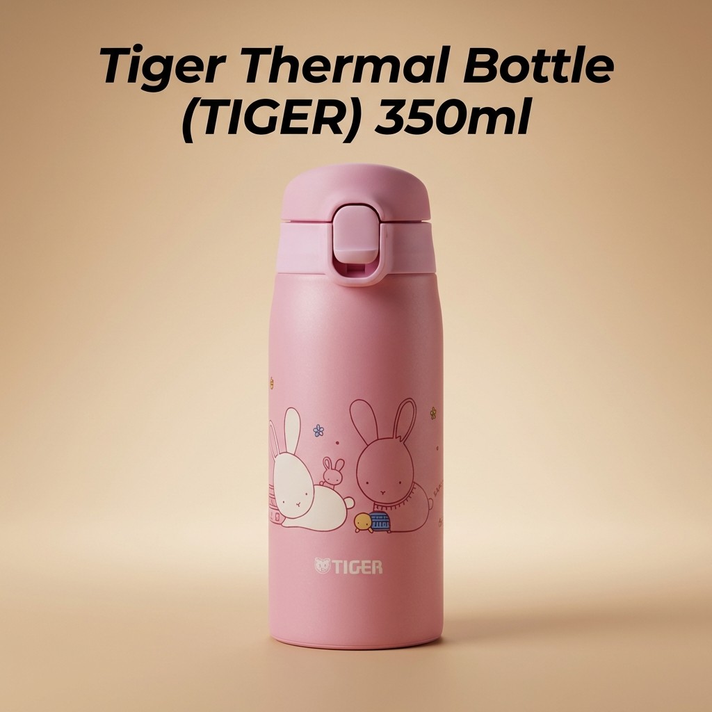 Tiger Thermal Bottle (TIGER) 350ml Kameichido Mug Stainless Steel Bottle One-Touch Lightweight Rabbi