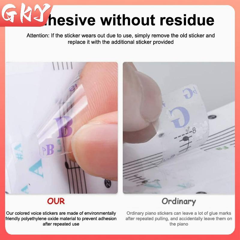 GKY 54 / 61 / 88 Phím Đàn Piano Trong Suốt Bàn Phím Đàn Piano PVC Stier Piano Stave GKY