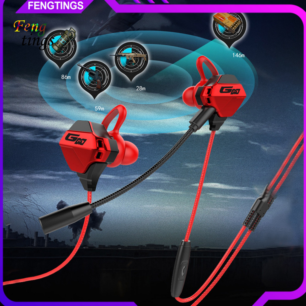 [Ft] Tai nghe có dây G10 Độ trung thực cao Khử tiếng ồn thông minh Tai nghe chơi game trong tai 35mm