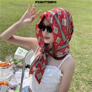 FIGHTINPC Khăn trùm đầu Hồi giáo  Mũ lụa mô phỏng thoáng khí