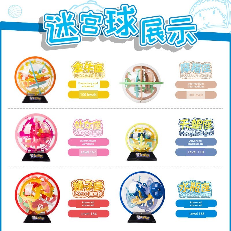 rs3m v5 rubik rs3m v5 Đồ chơi khối lập phương Rubik bóng mê cung chòm sao chính hãng 3d