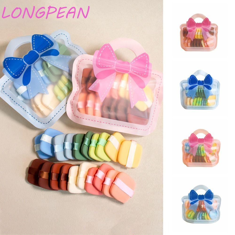 LONGPEAN 20 chiếc Puff mỹ phẩm hoạt hình, Puff trang điểm đệm không khí tinh tế mềm mại, Hình dạng g