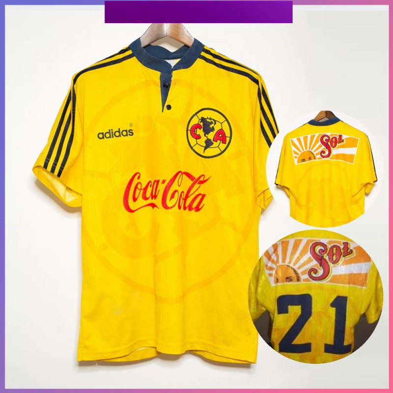 1998-99 Retro Jersey Club America áo sơ mi bóng đá cá nhân hóa tên