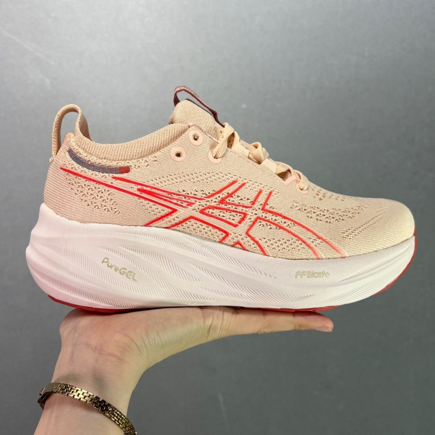Giày chạy bộ nữ Asics Gel-Nimbus 26 Gel-Nimbus 25 Giày thể thao đệm nhẹ HEQA
