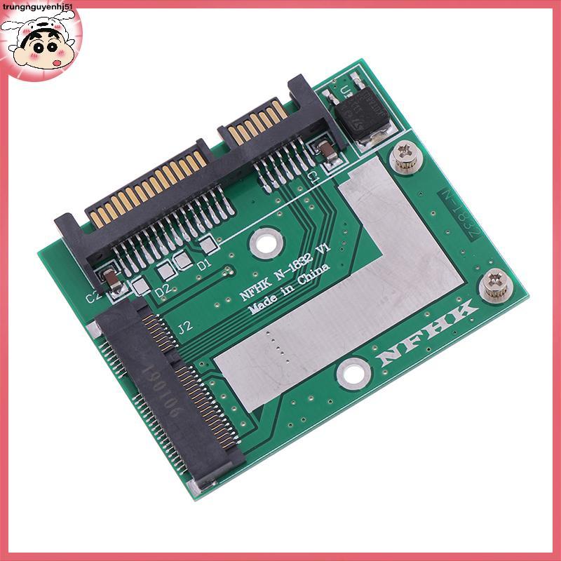 [Tàu 24 giờ] mSATA SSD to 2.5 ''Sata 6.0gps Adapter chuyển đổi thẻ mô-đun Board Mini PCIe SSD VN
