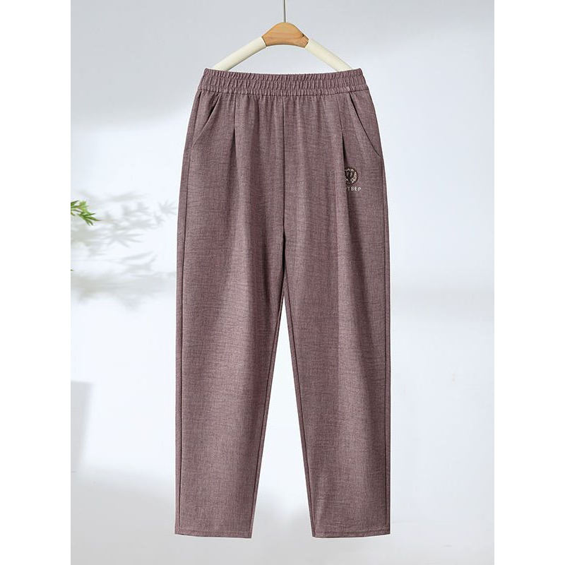 Mẹ Nhỏ - Quần Eyes Fish Femmes Mùa Hè, Băng Lụa Co Giãn Cho Người Cao Tuổi và Trung Niên