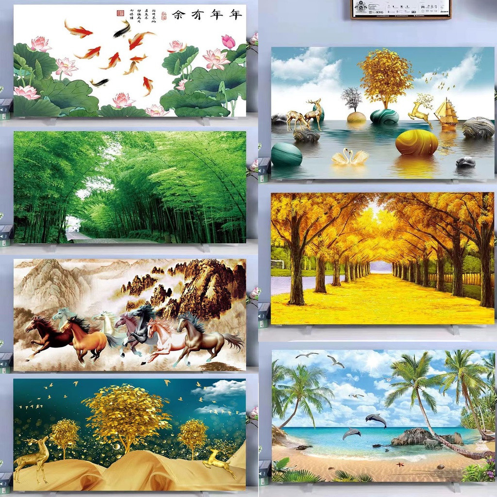 Vỏ bụi 55 inch Màn hình LCD Bộ 43 inch 32 inch 65 inch bụi để bàn treo phẳng cong phổ thông TV bụi