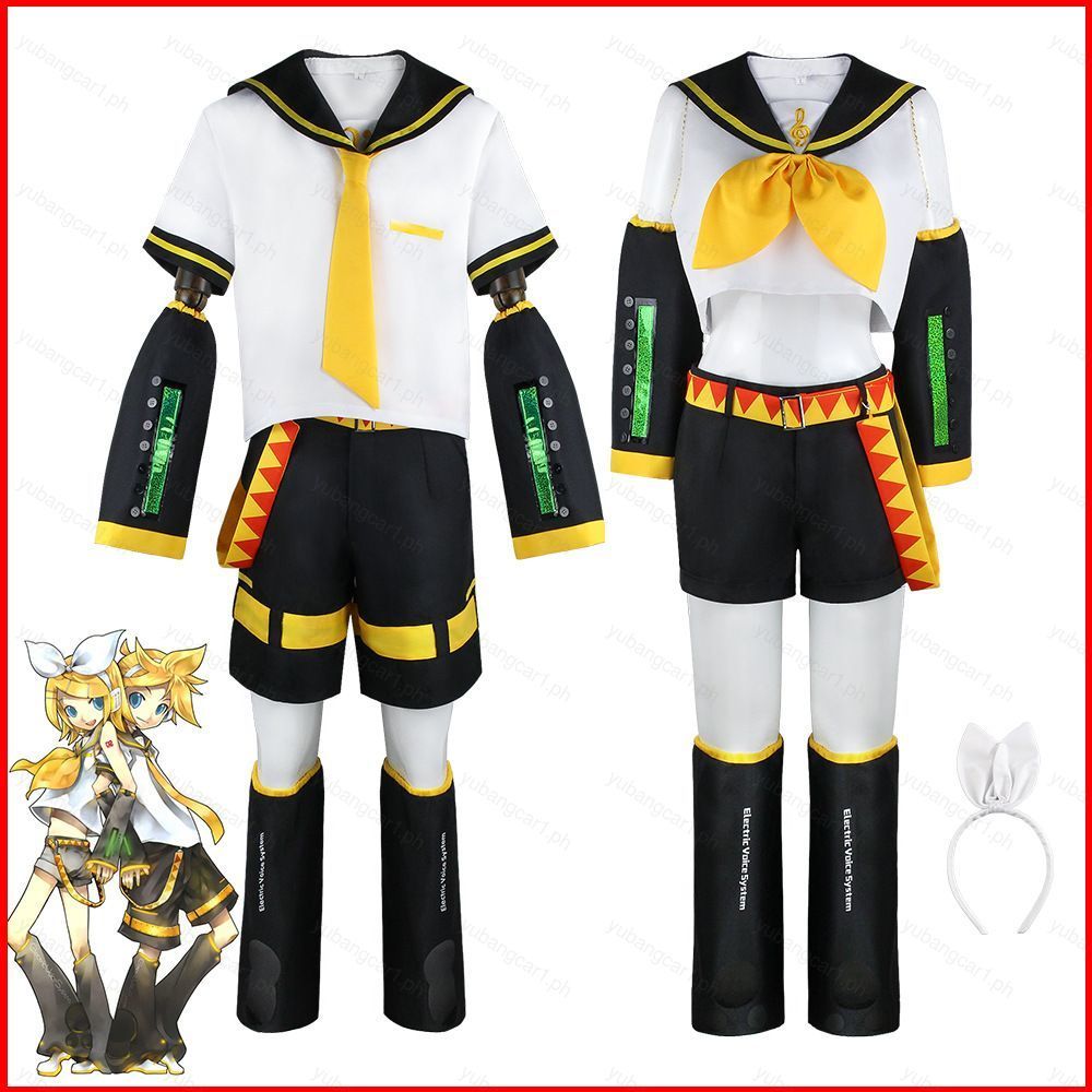 Trang Phục Cosplay Vocaloid Kagamine Rin/Len JK Thủy Thủ, Phù Hợp Tiệc Halloween