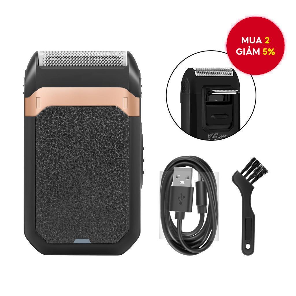  Máy cạo râu điện cầm tay LQT cho nam, lưỡi thép không gỉ, dao cạo màng nhôm chuyên nghiệp, sạc USB, pin lithium, tỉa râu, quà tặng Ngày của Cha.