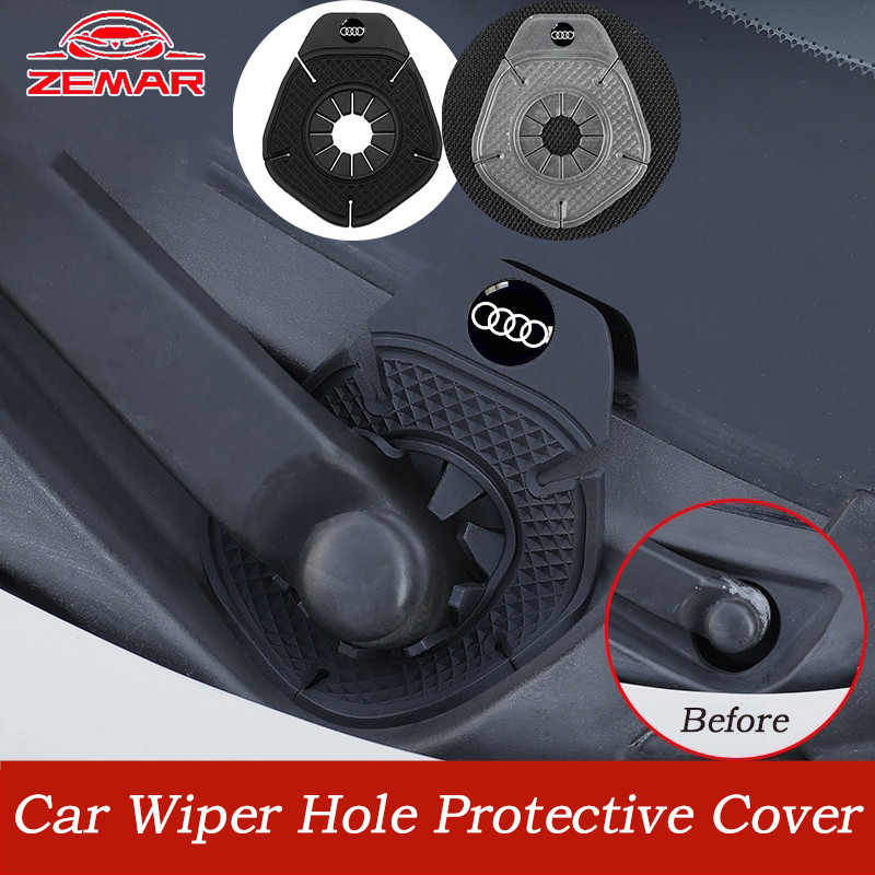 1 / 2 Chiếc Audi Universal Car Wiper Cover Khăn Lau Xe Ô Tô Tấm Bảo Vệ Bụi Chống Mưa Lỗ Trầy Xước Ch