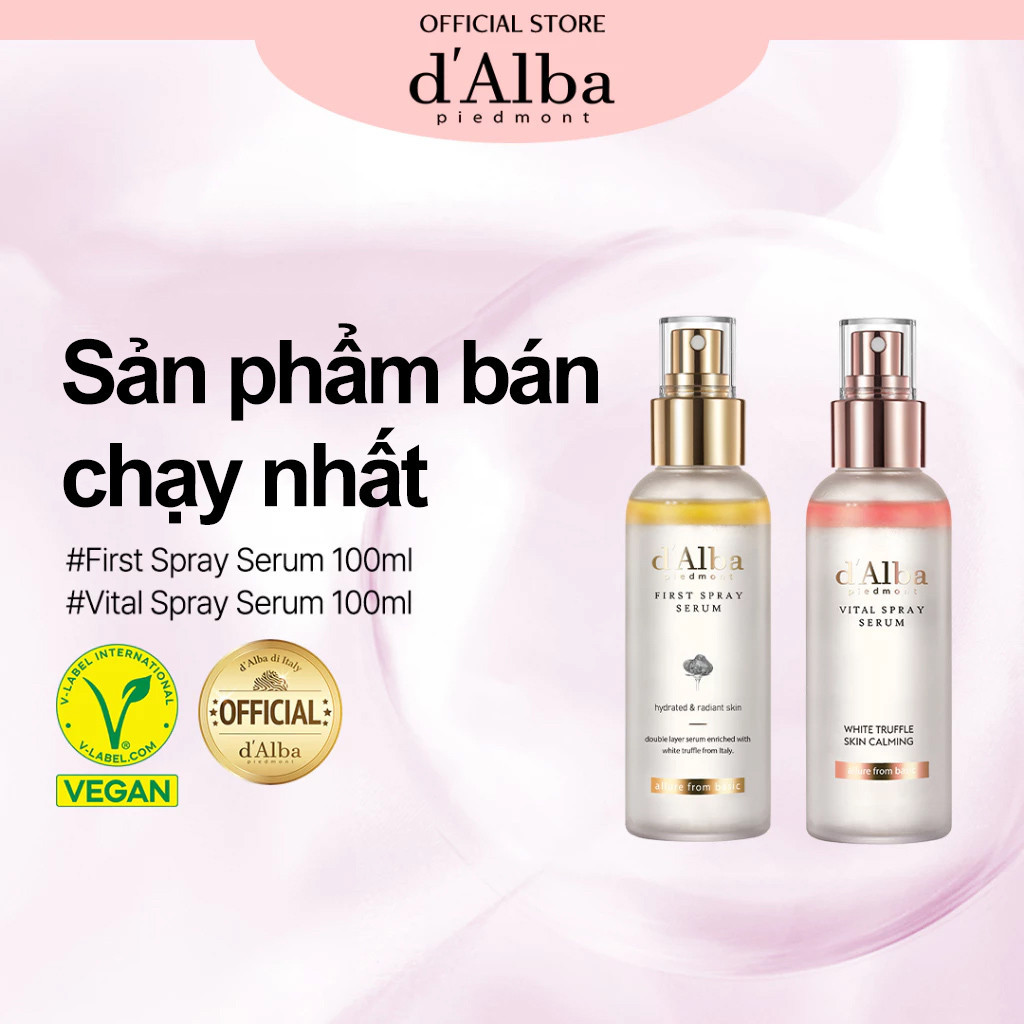 d'Alba Bộ - First Spray Serum 100ml & d'Alba Vital Spray Serum 100ml