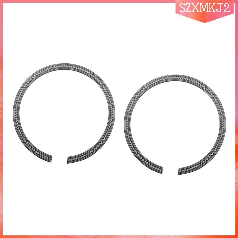 2 Miếng Gỗ Acoustic Guitar Rosette Soundhole Inlay Gỗ Inlay Cho Đàn Guitar Phụ Kiện