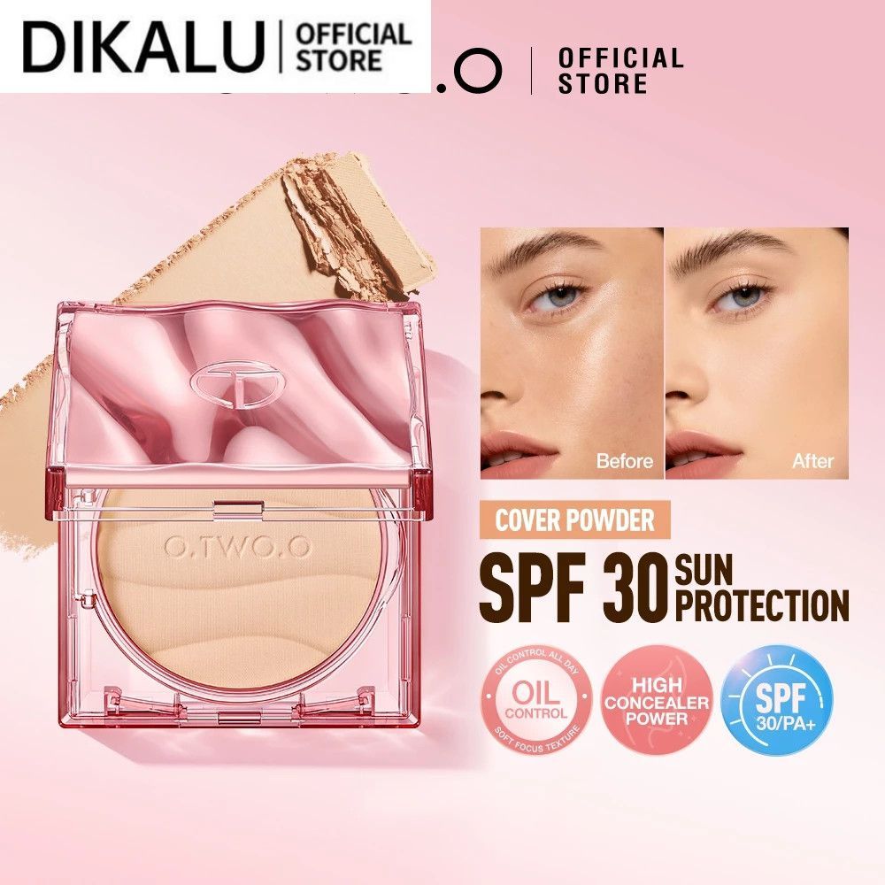 O.two.o Haute Weightless Powder Cake Concealer Brightening Moisturizing Foundation Party Festival Fa